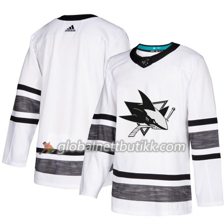 San Jose Sharks Hockeydrakt Blank Hvit 2019 NHL All-Star Adidas Authentic - Herre